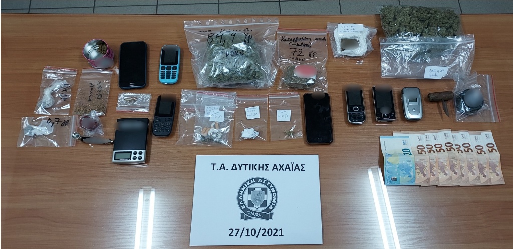 Κύκλωμα διακίνησης ναρκωτικών στη Δυτική Αχαΐα: Τρεις ακόμα συλλήψεις - Πελάτες και στην Πάτρα - Τι βρήκε η ΕΛ.ΑΣ. στα σπίτια τους - ΝΕΟΤΕΡΑ