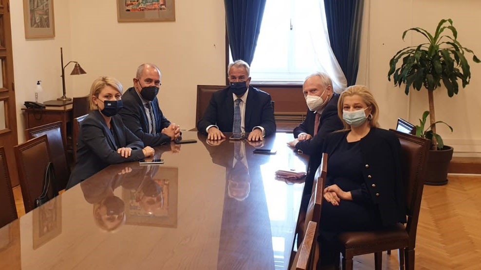 Συνάντηση του Προεδρείου της Επιτροπής Μορφωτικών Υποθέσεων με τον Υπουργό Εσωτερικών Μ. Βορίδη