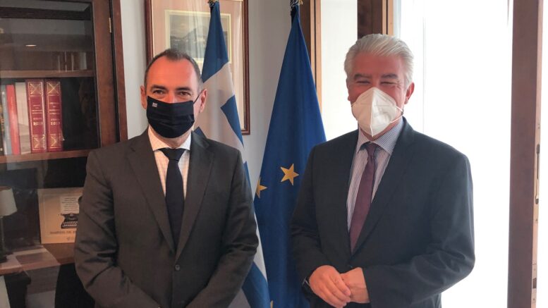 Συνάντηση του Υφυπουργού Εξωτερικών, Ανδρέα Κατσανιώτη, με τον Πρέσβη της Γερμανίας, Ernst Reichel