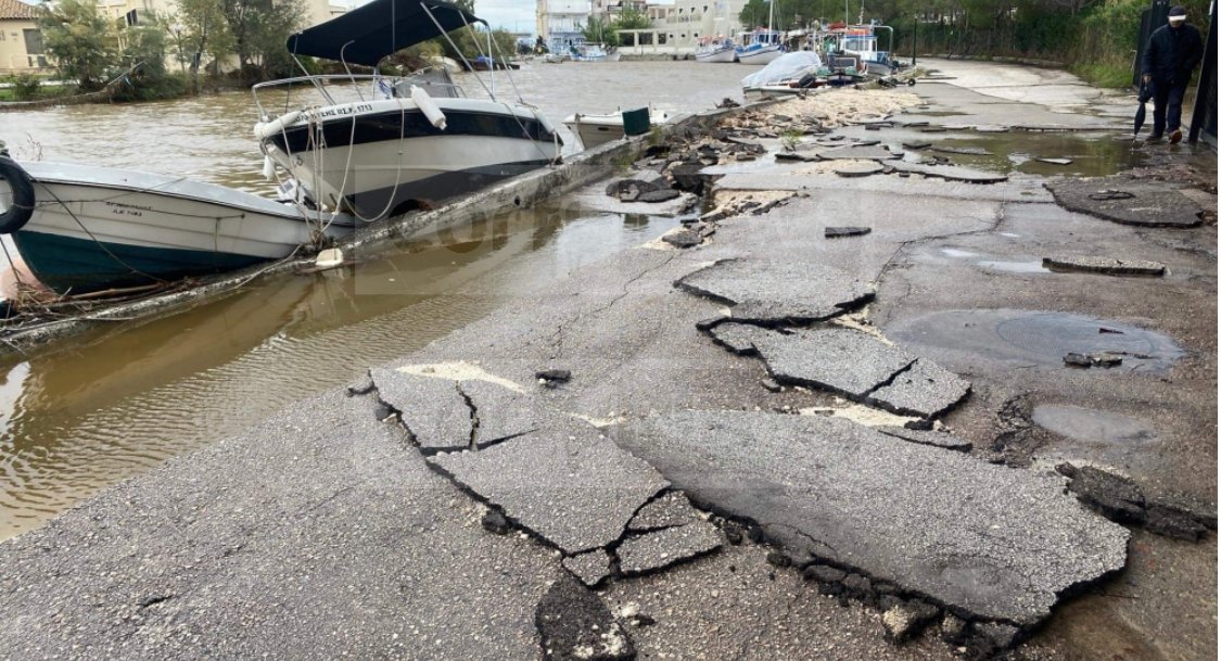 Αποκλεισμένα χωριά και σημαντικές ζημιές στην Κέρκυρα από την κακοκαιρία