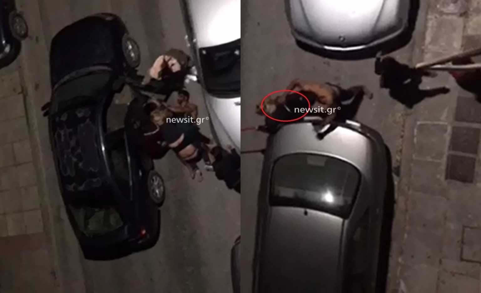 Άγρια συμπλοκή μεταξύ οικογενειών Ρομά στη μέση του δρόμου - Σοκάρει το ΒΙΝΤΕΟ