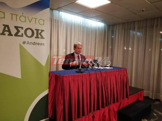 Πάτρα: Πολιτική ομιλία Ανδρέα Λοβέρδου - "Να αποφύγουμε τις κακίες που προέρχονται από πικρίες"