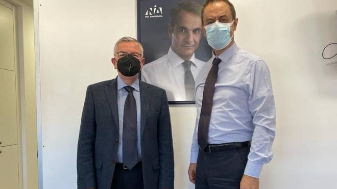 Mε τον Στέλιο Κονταδάκη συναντήθηκε ο πρόεδρος της ΔΕΕΠ Νέας Δημοκρατίας Αχαΐας Αντώνης Κουνάβης