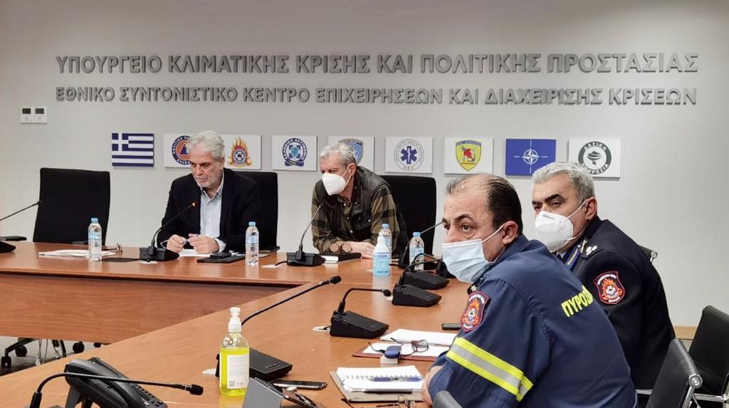 Κακοκαιρία Bianca: Έκτακτη σύσκεψη στην Πολιτική Προστασία