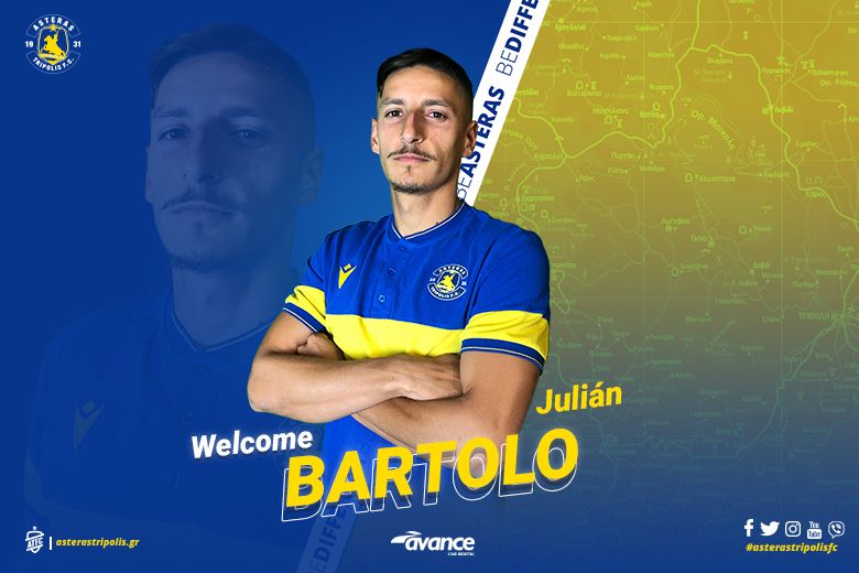 Αστέρας Τρίπολης: Υπέγραψε για τρία χρόνια ο Μπαρτόλο