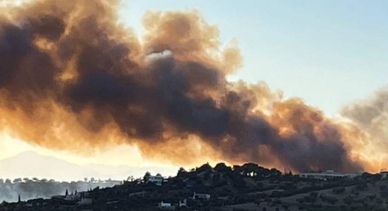 Μεγάλη φωτιά στο Κρανίδι Αργολίδας - Εκκενώνεται ξενοδοχείο