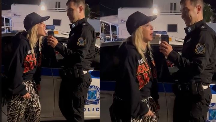 Άννα Βίσση: Η στιγμή που κάνει αλκοτεστ μπροστά στην κάμερα