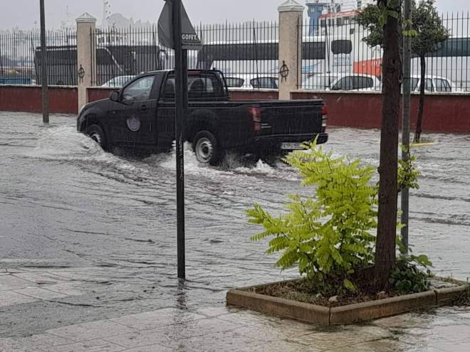 Κέρκυρα: Πλημμύρισε το νέο λιμάνι - Προβλήματα στο 6ο Γυμνάσιο