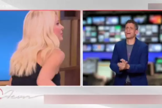 Η Ελένη Μενεγάκη, ο Δημήτρης Ουγγαρέζος και η τηλεοπτική συνύπαρξη των 7 δευτερολέπτων