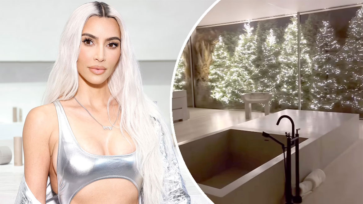 Kim Kardashian: Στόλισε 12 χριστουγεννιάτικα δέντρα στην πολυτελή έπαυλή της