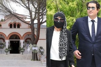 Κατιάνα Μπαλανίκα: Συντετριμμένη στην κηδεία του Στηβ Κακέτση