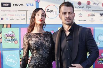 Ο Γιώργος Αγγελόπουλος και η Δήμητρα Βαμβακούση μαζί στα MAD VMA 2023