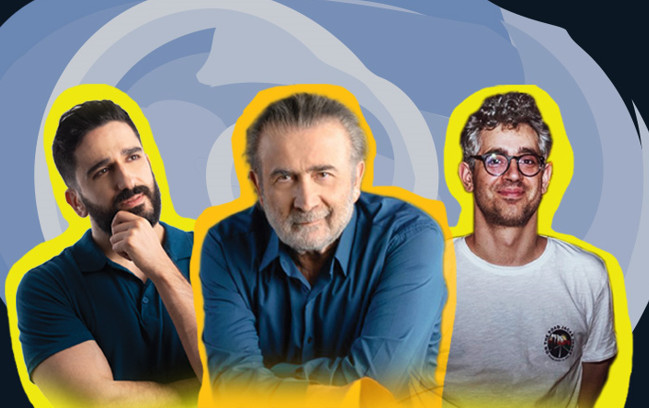 Ο Λάκης Λαζόπουλος συναντιέται επί σκηνής με δυο νέους stand up comedian
