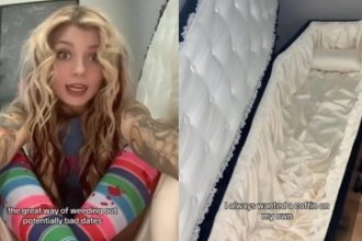 Γυναίκα αποκάλυψε πως κοιμάται σε φέρετρο: «Με αυτό τον τρόπο μπορώ να κρυφτώ από τα προβλήματα μου»