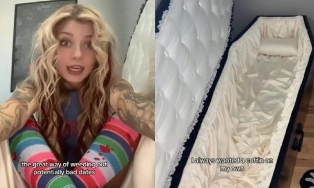 Γυναίκα αποκάλυψε πως κοιμάται σε φέρετρο: «Με αυτό τον τρόπο μπορώ να κρυφτώ από τα προβλήματα μου»