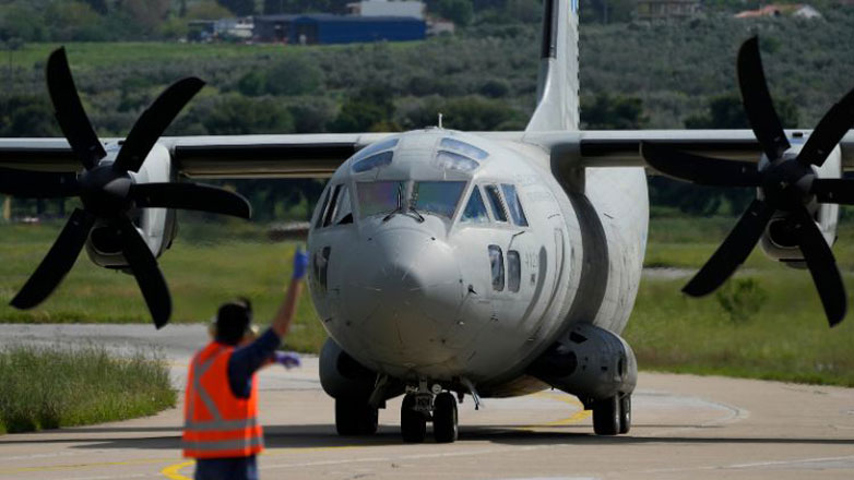 Στις 9:30 π.μ. φεύγει το C-130 με την ανθρωπιστική βοήθεια για τη Γάζα