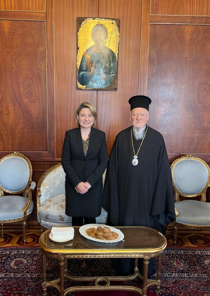 Η Χριστίνα Αλεξοπούλου στα 50 χρόνια αρχιεροσύνης του Οικουμενικού Πατριάρχη κκ. Βαρθολομαίου