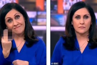 Ύψωσε το μεσαίο δάχτυλο ζωντανά στον αέρα του BBC