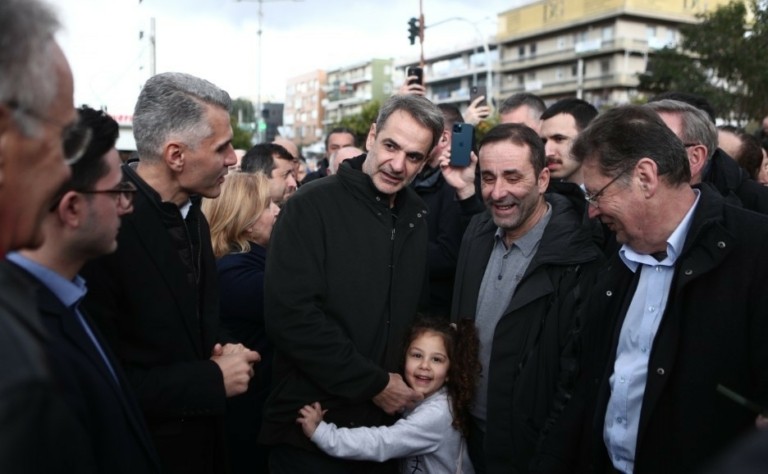 Σε καφετέρια στο Γαλάτσι ο Κυριάκος Μητσοτάκης – «Η μεγάλη λαϊκή παράταξη είναι τελικά η Νέα Δημοκρατία»