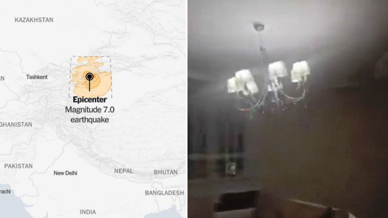 Σεισμός 7,1 Ρίχτερ στην κινεζική επαρχία Σιντζιάνγκ - Έγινε αισθητός από το Δελχί μέχρι το Ουζμπεκιστάν