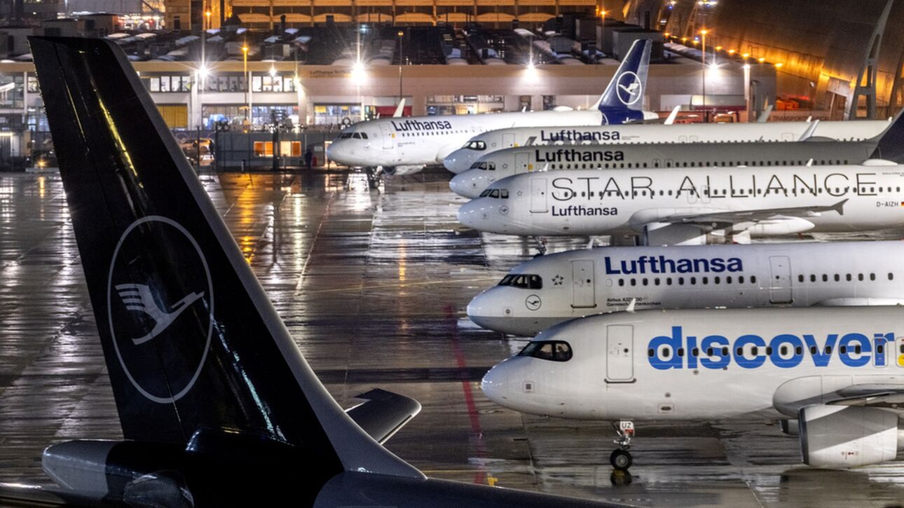 Σφίγγει ο απεργιακός κλοιός στη Γερμανία - Καθηλωμένα τα αεροπλάνα της Lufthansa