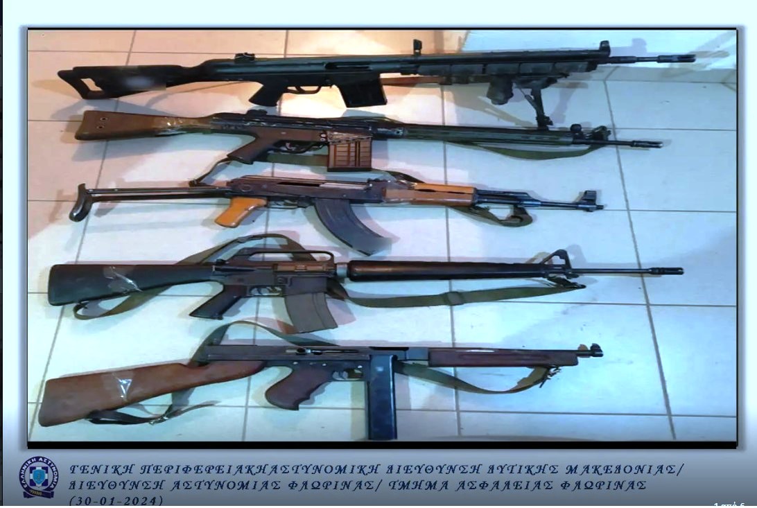 Προφυλακιστέος ο 54χρονος για το “μίνι” οπλοστάσιο στο σπίτι του