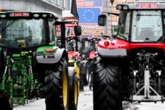 Νέα διαμαρτυρία των αγροτών την Τρίτη στις Βρυξέλλες με περίπου 300 τρακτέρ