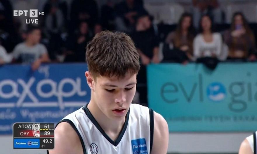 Ο Λαρεντζάκης έκανε επίτηδες φάουλ στον 16χρονο Βαλκανά του Απόλλωνα για να πετύχει τους πρώτους του πόντους