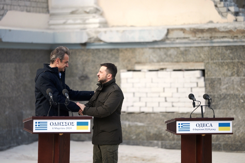 Είμαι ευγνώμων στην Ελλάδα για την προθυμία της να συμβάλει στην αποκατάσταση της πολιτιστικής μας κληρονομιάς, λέει ο Ζελένσκι