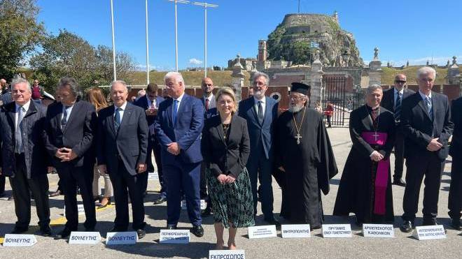 Η Χριστίνα Αλεξοπούλου στις εκδηλώσεις για τον εορτασμό της 25ης Μαρτίου στην Κέρκυρα