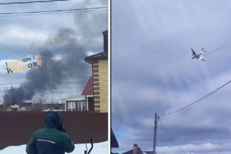 Ρωσία: Πήρε φωτιά ο κινητήρας του αεροπλάνου – Νεκροί θεωρούνται οι επιβαίνοντες