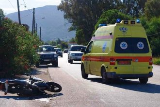 Τροχαίο δυστύχημα στη λεωφ. Βουλιαγμένης με θύμα 50χρονο οδηγό μηχανής
