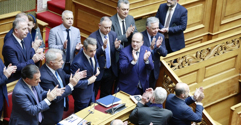 Καταψηφίστηκε η πρόταση δυσπιστίας για τα Τέμπη από 159 βουλευτές