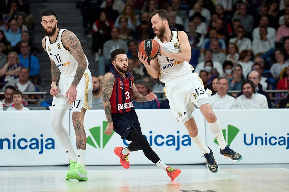 Ρεάλ Μαδρίτης – Μπασκόνια 90-74: Εύκολα το 1-0 για τη «Βασίλισσα» στα πλέι οφ της Euroleague