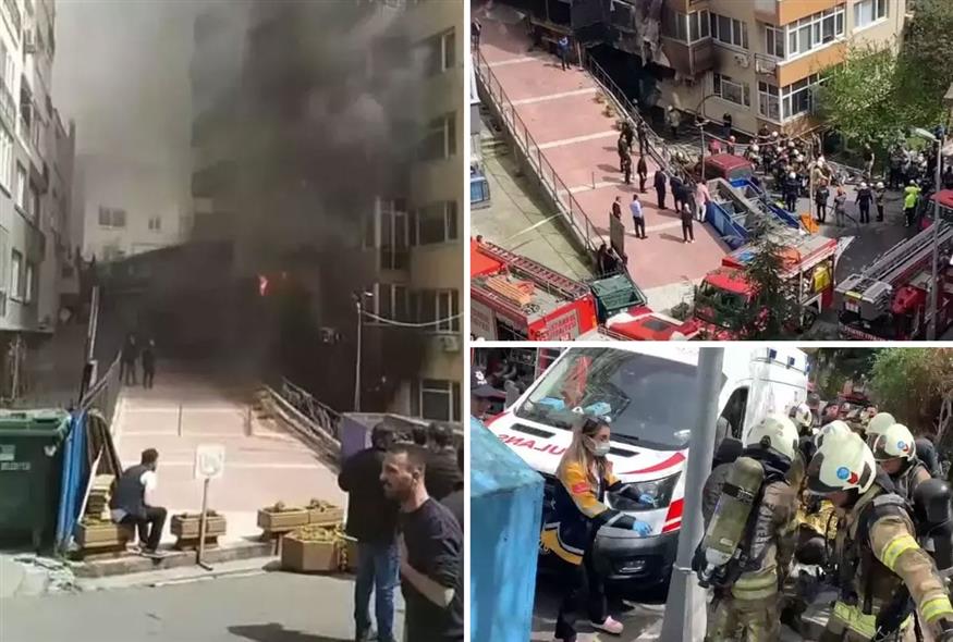 Κωνσταντινούπολη: Στους 29 ο αριθμός των νεκρών στη μεγάλη πυρκαγιά, μετά από έκρηξη σε κτίριο