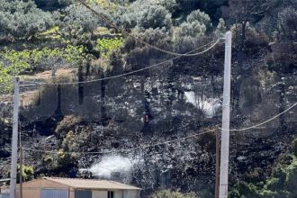 Υπό μερικό έλεγχο η φωτιά στο Μαρκόπουλο