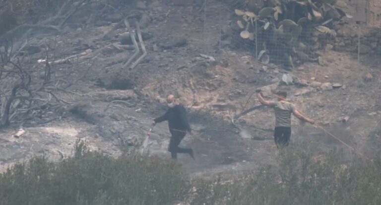 Χωρίς ενεργό μέτωπο η φωτιά στην Ιεράπετρα – Ολονύχτια μάχη με τις φλόγες