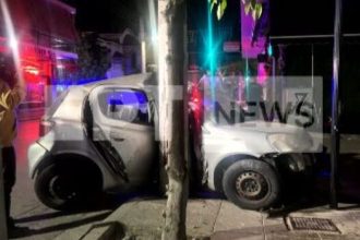 Θανατηφόρο τροχαίο - Το ΙΧ "καρφώθηκε" σε κολώνα