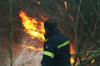 Πυρκαγιά στην Κερατέα - Μήνυμα από το 112
