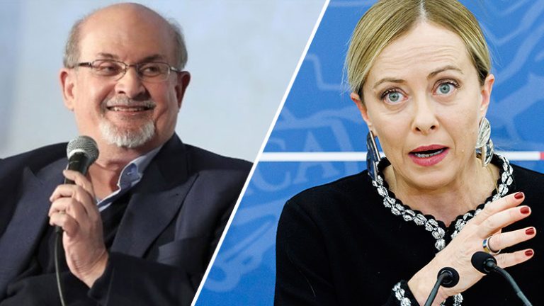 Σάλμαν Ρούσντι: «Η Μελόνι πρέπει να συμπεριφέρεται λιγότερο σαν παιδί και να ωριμάσει»