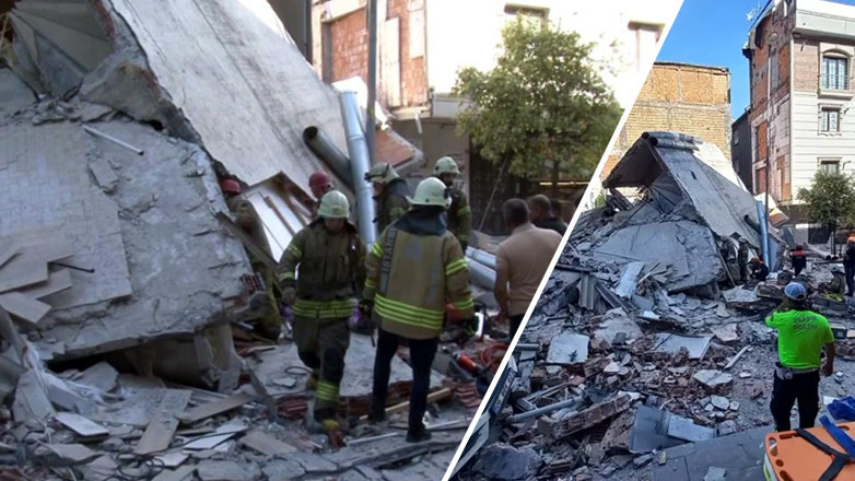 Ένας νεκρός και 7 τραυματίες από την κατάρρευση κτιρίου στα δυτικά της Κωνσταντινούπολης