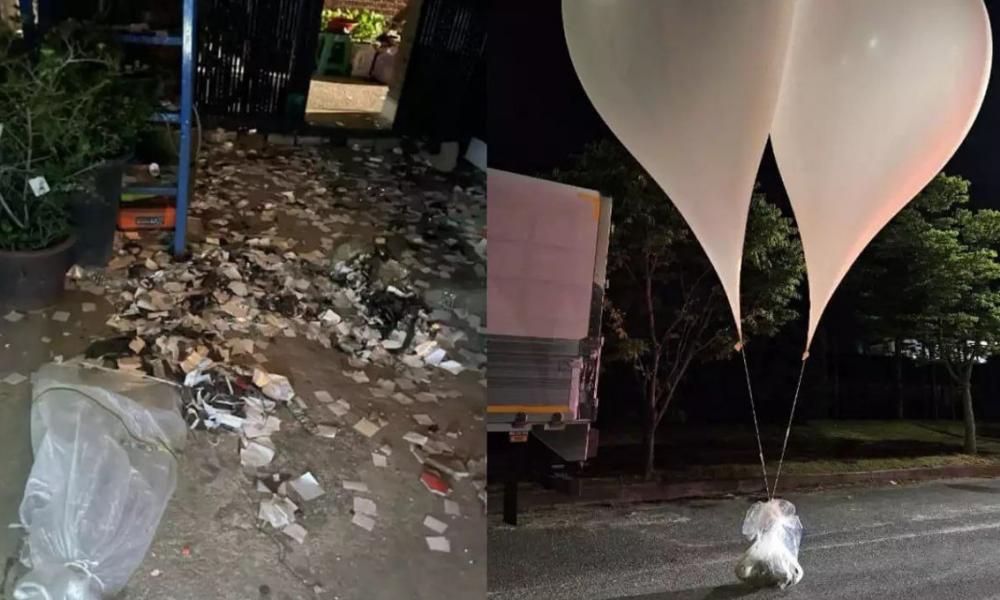 H Πιονγκγιάνγκ έστειλε νέο κύμα μπαλονιών με ακαθαρσίες στη Νότια Κορέα