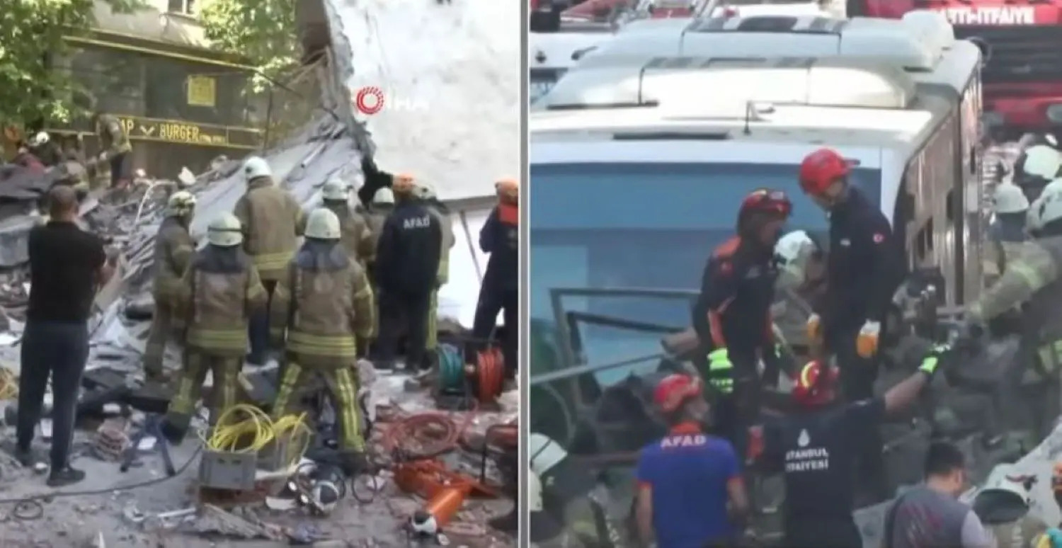 Κατέρρευσε κτίριο στην Κωνσταντινούπολη – Αναφορές για εγκλωβισμένους στα συντρίμμια