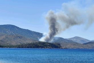 Πυρκαγιά στη Χίο - Μήνυμα από το 112, εξαπλώνονται γρήγορα οι φλόγες