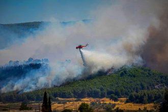 Βαθρακογιάννης για φωτιά στην Εύβοια: Συνδρομή και των Ενόπλων Δυνάμεων