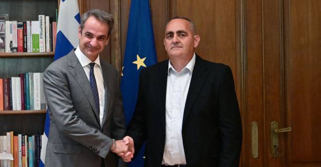 Συνάντηση Μητσοτάκη με Μπελέρη - «Θέλουμε μία Αλβανία που έρχεται πιο κοντά στην Ευρώπη»