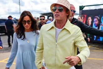 Brad Pitt: Χέρι – χέρι με τη σύντροφό του, Ines de Ramon στο βρετανικό Grand Prix