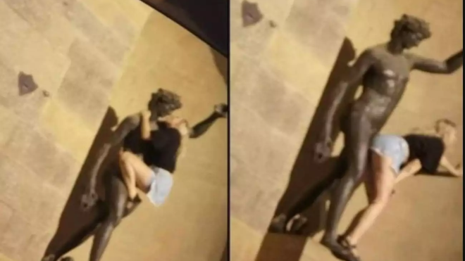 Οργή για την τουρίστρια στη Φλωρεντία που κάνει σεξ με… άγαλμα