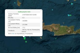 Πρωινός δυνατός σεισμός "ταρακούνησε" την Κρήτη