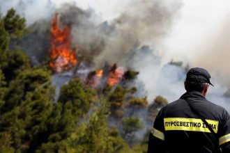 Φωτιά στο Ρέθυμνο - Μήνυμα του 112 για εκκένωση